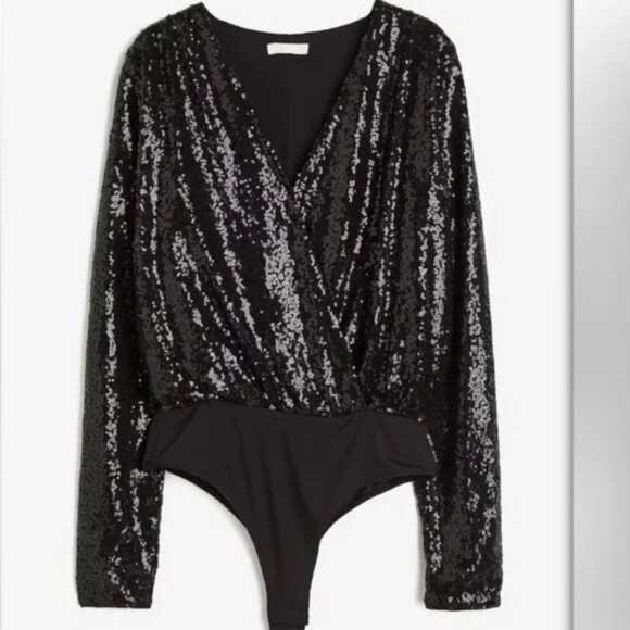 H&M | NWOT V-neck Bodysuit - Picture 3 of 8